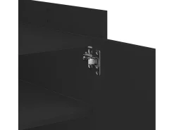 Mesa De Centro* Mesa de centro | Mesa de apoio 80x50x50 cm derivados de madeira Preto