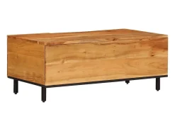 Mesa de centro | Mesa de apoio | Mesa de café 100x54x40 cm madeira de acácia maciça^ Mesa De Centro