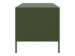 Mesa de centro | Mesa de apoio 68x50x50.5 cm aço azeitona^ Mesa De Centro