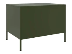 Mesa de centro | Mesa de apoio 68x50x50.5 cm aço azeitona^ Mesa De Centro