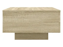 Mesa de centro | Mesa de apoio 55x55x31 cm derivados de madeira carvalho sonoma Castanho