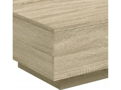 Mesa de centro | Mesa de apoio 55x55x31 cm derivados de madeira carvalho sonoma Castanho