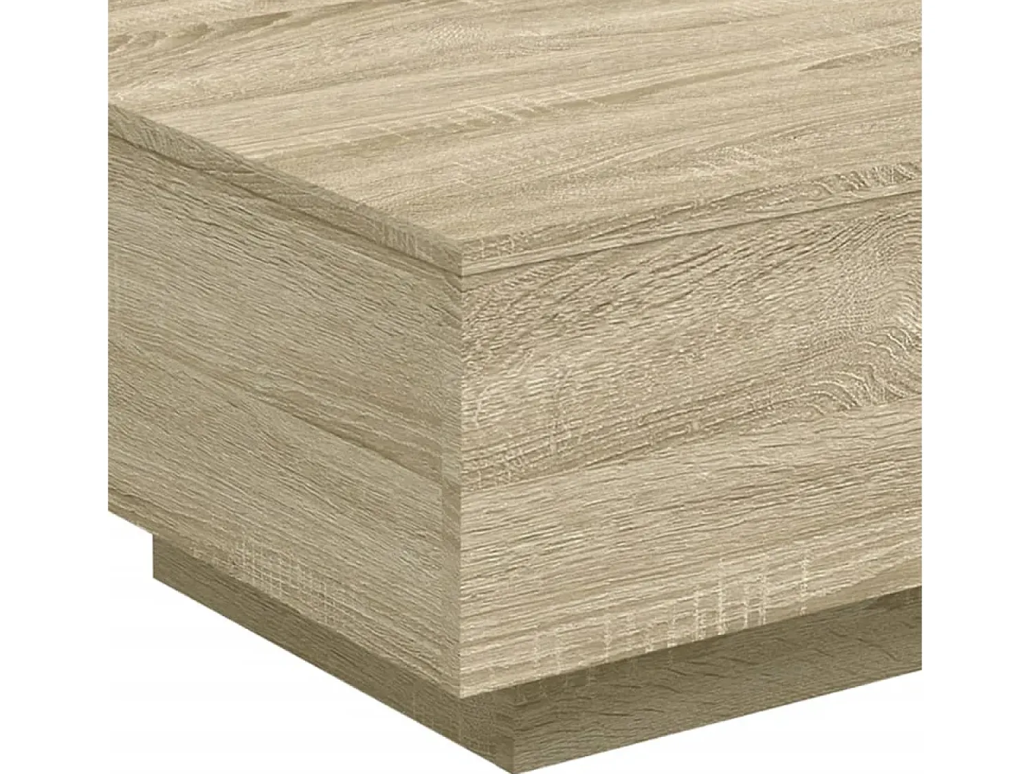 Mesa de centro | Mesa de apoio 55x55x31 cm derivados de madeira carvalho sonoma Castanho