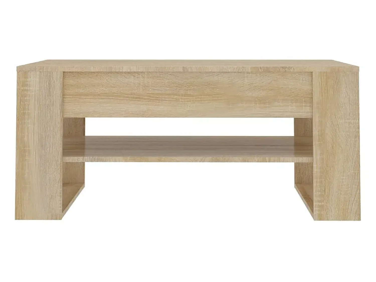 Best Mesa de centro | Mesa de apoio 102x55x45 cm madeira processada carvalho sonoma Castanho