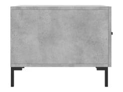 Mesa De Centro* Mesa de centro | Mesa de apoio 50x50x40 cm madeira processada cinza cimento Cinzento