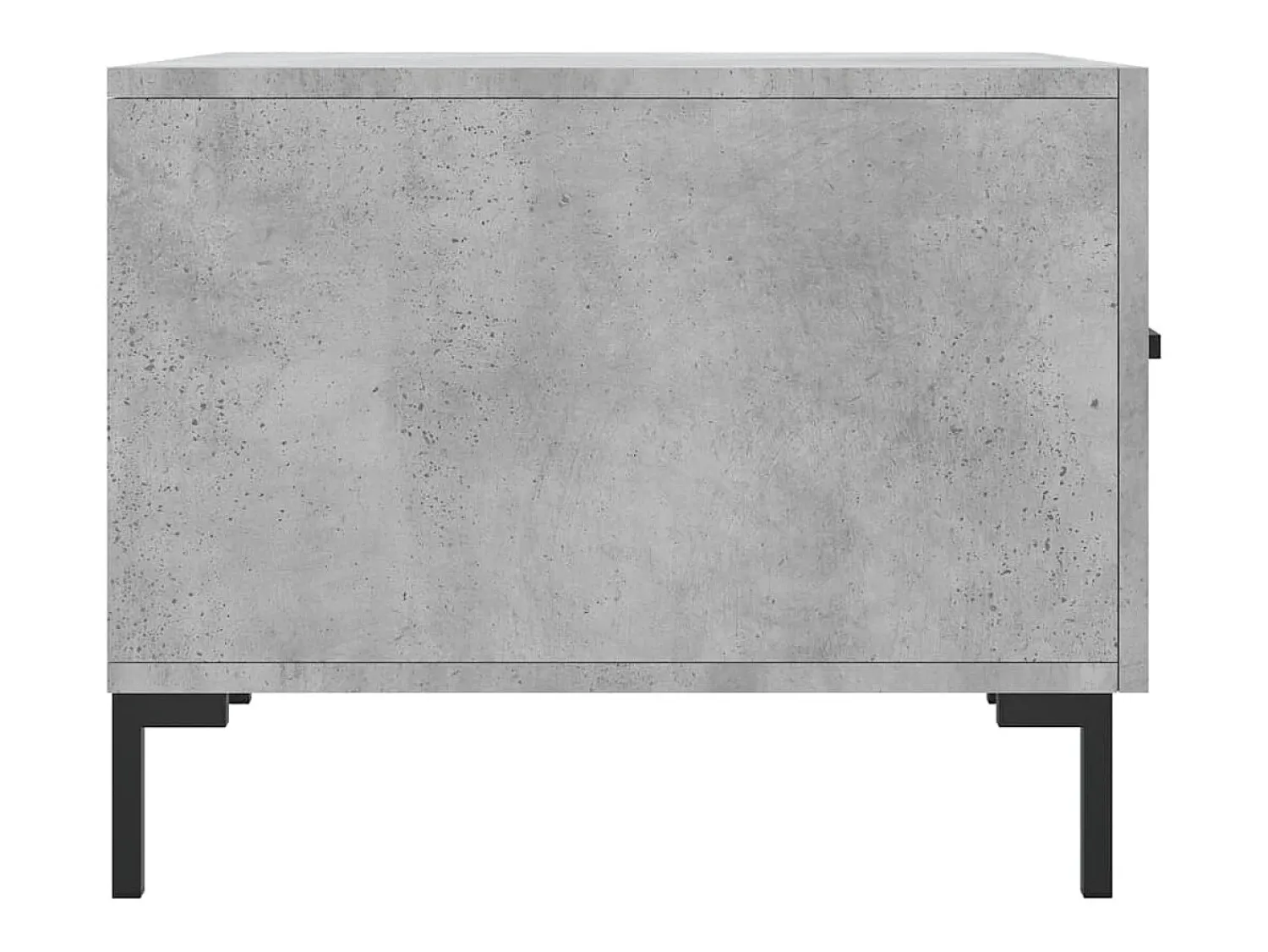 Mesa De Centro* Mesa de centro | Mesa de apoio 50x50x40 cm madeira processada cinza cimento Cinzento