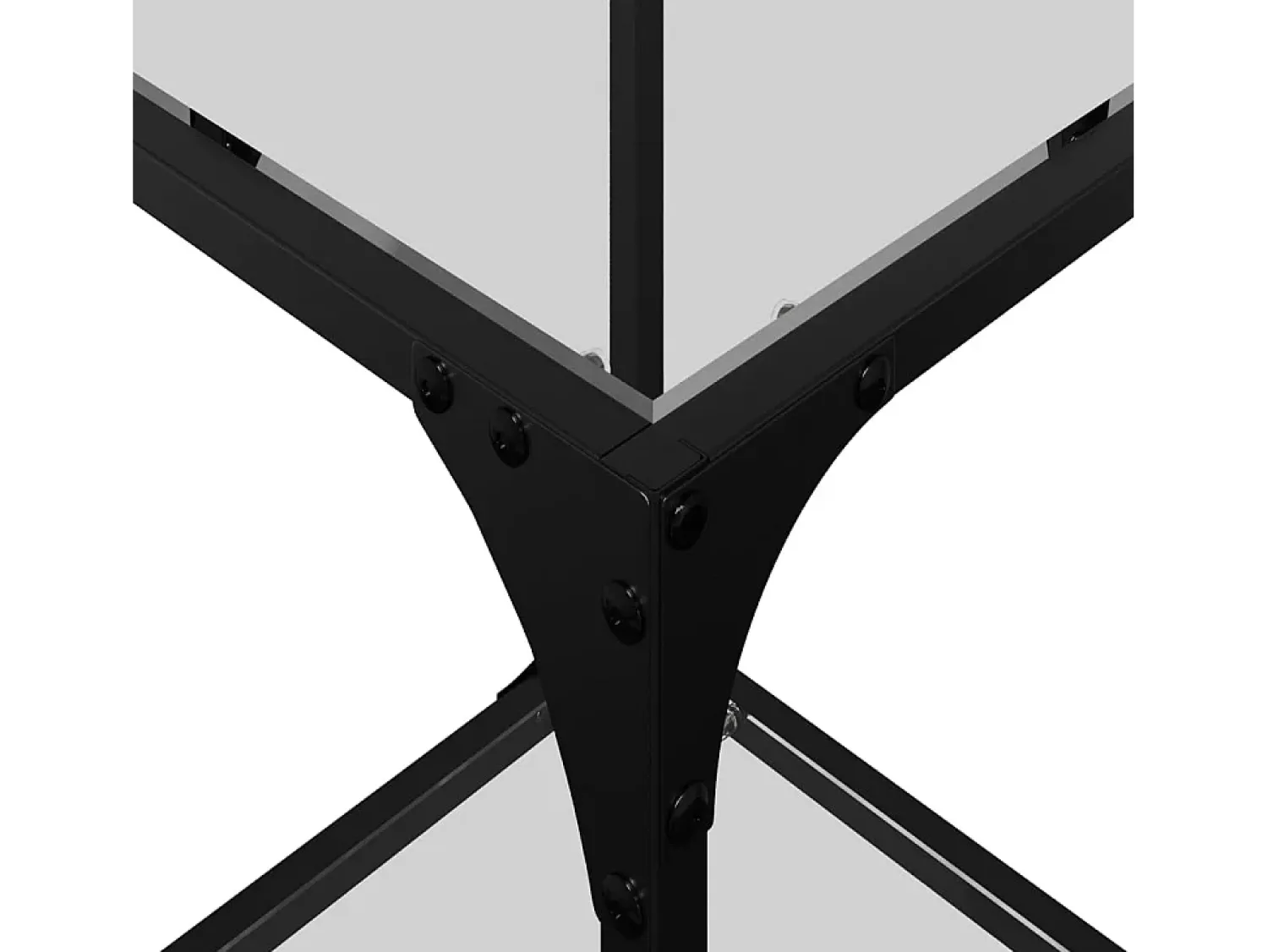 Mesa de centro | Mesa de apoio c/ topo em vidro 30x30x40 cm aço^ Mesa De Centro