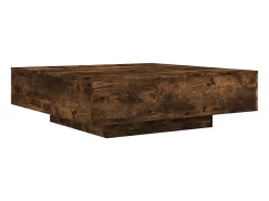 Mesa de centro | Mesa de apoio 100x100x31 cm derivados madeira carvalho fumado^ Mesa De Centro