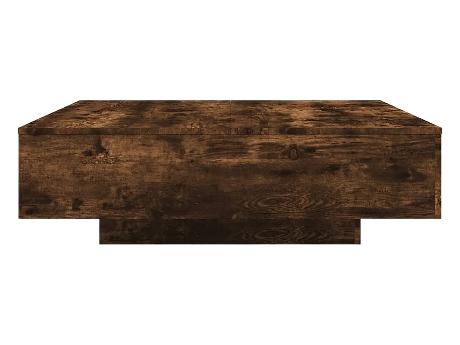 Mesa de centro | Mesa de apoio 100x100x31 cm derivados madeira carvalho fumado^ Mesa De Centro