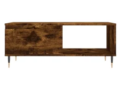 Online Mesa de centro | Mesa de apoio 90x50x36.5 cm derivados madeira carvalho fumado Castanho