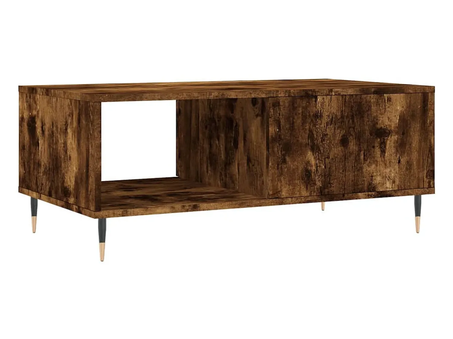 Online Mesa de centro | Mesa de apoio 90x50x36.5 cm derivados madeira carvalho fumado Castanho