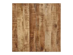 Mesa De Centro* Mesa de centro | Mesa de apoio | Mesa de café 68x68x41 cm madeira de mangueira áspera Castanho