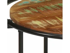 Sale Mesa de centro | Mesa de apoio | Mesa de café 110x55x40 cm madeira recuperada maciça Castanho