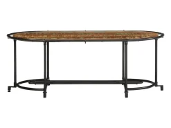 Sale Mesa de centro | Mesa de apoio | Mesa de café 110x55x40 cm madeira recuperada maciça Castanho
