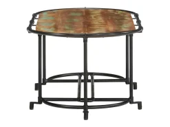 Sale Mesa de centro | Mesa de apoio | Mesa de café 110x55x40 cm madeira recuperada maciça Castanho
