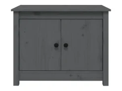 Mesa de centro | Mesa de apoio 71x49x55 cm pinho maciço cinza^ Mesa De Centro