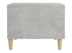 Best Mesa de centro | Mesa de apoio 50x50x40 cm madeira processada cinza cimento Cinzento