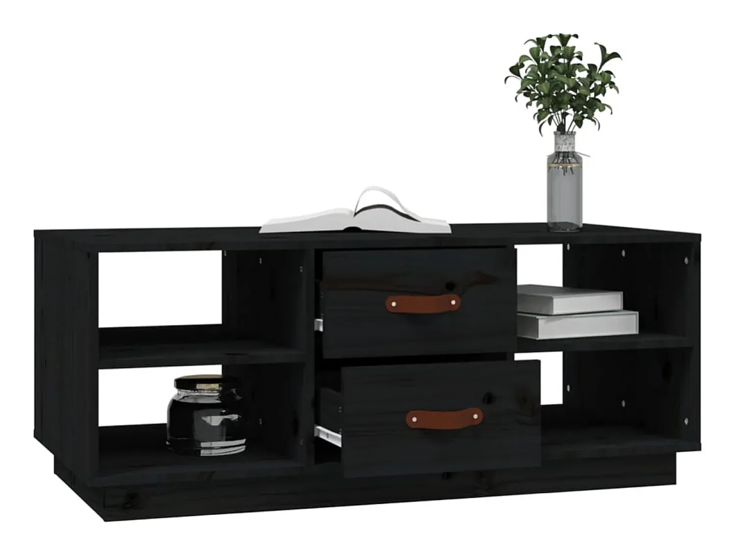 Mesa de centro | Mesa de apoio 100x50x41 cm madeira de pinho maciça^ Mesa De Centro