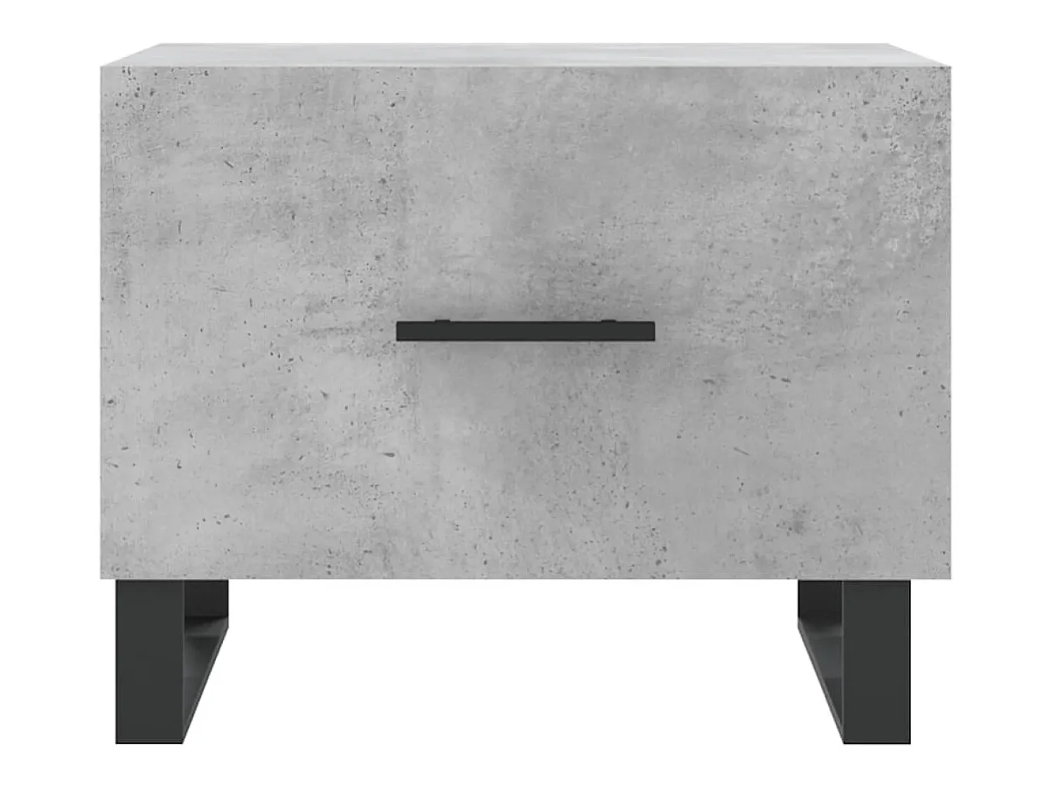Mesa De Centro| Mesa de centro | Mesa de apoio 50x50x40 cm madeira processada cinza cimento Cinzento