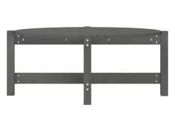 Mesa De Centro| Mesa de centro | Mesa de apoio 87x48x35 cm madeira de pinho maciça cinza Cinzento