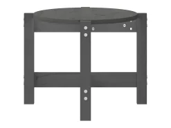 Mesa De Centro| Mesa de centro | Mesa de apoio 87x48x35 cm madeira de pinho maciça cinza Cinzento