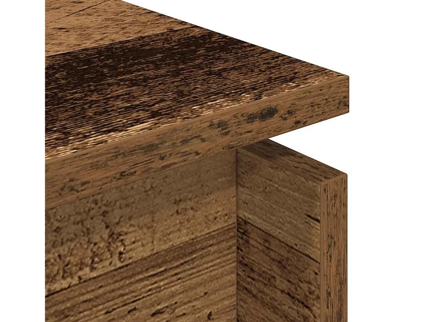 Online Mesa de centro | Mesa de apoio 68x50x38 cm derivados de madeira madeira velha Castanho