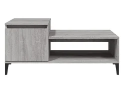 Best Mesa de centro | Mesa de apoio 100x50x45 cm derivados madeira sonoma Cinzento