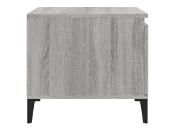 Best Mesa de centro | Mesa de apoio 100x50x45 cm derivados madeira sonoma Cinzento