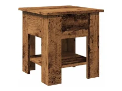 Mesa De Centro| Mesa de centro | Mesa de apoio 40x40x42 cm derivados de madeira madeira velha Castanho