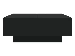 Mesa de centro | Mesa de apoio | Mesa de café com luzes LED 80x80x31 cm^ Mesa De Centro