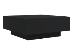 Mesa de centro | Mesa de apoio | Mesa de café com luzes LED 80x80x31 cm^ Mesa De Centro