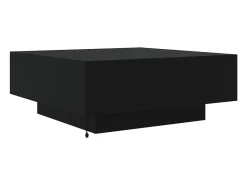 Mesa de centro | Mesa de apoio | Mesa de café com luzes LED 80x80x31 cm^ Mesa De Centro