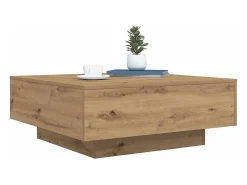 Discount Mesa de centro | Mesa de apoio carvalho artisiano 80x80x31 cm Castanho