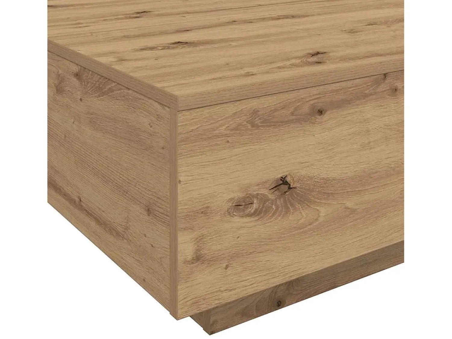 Discount Mesa de centro | Mesa de apoio carvalho artisiano 80x80x31 cm Castanho