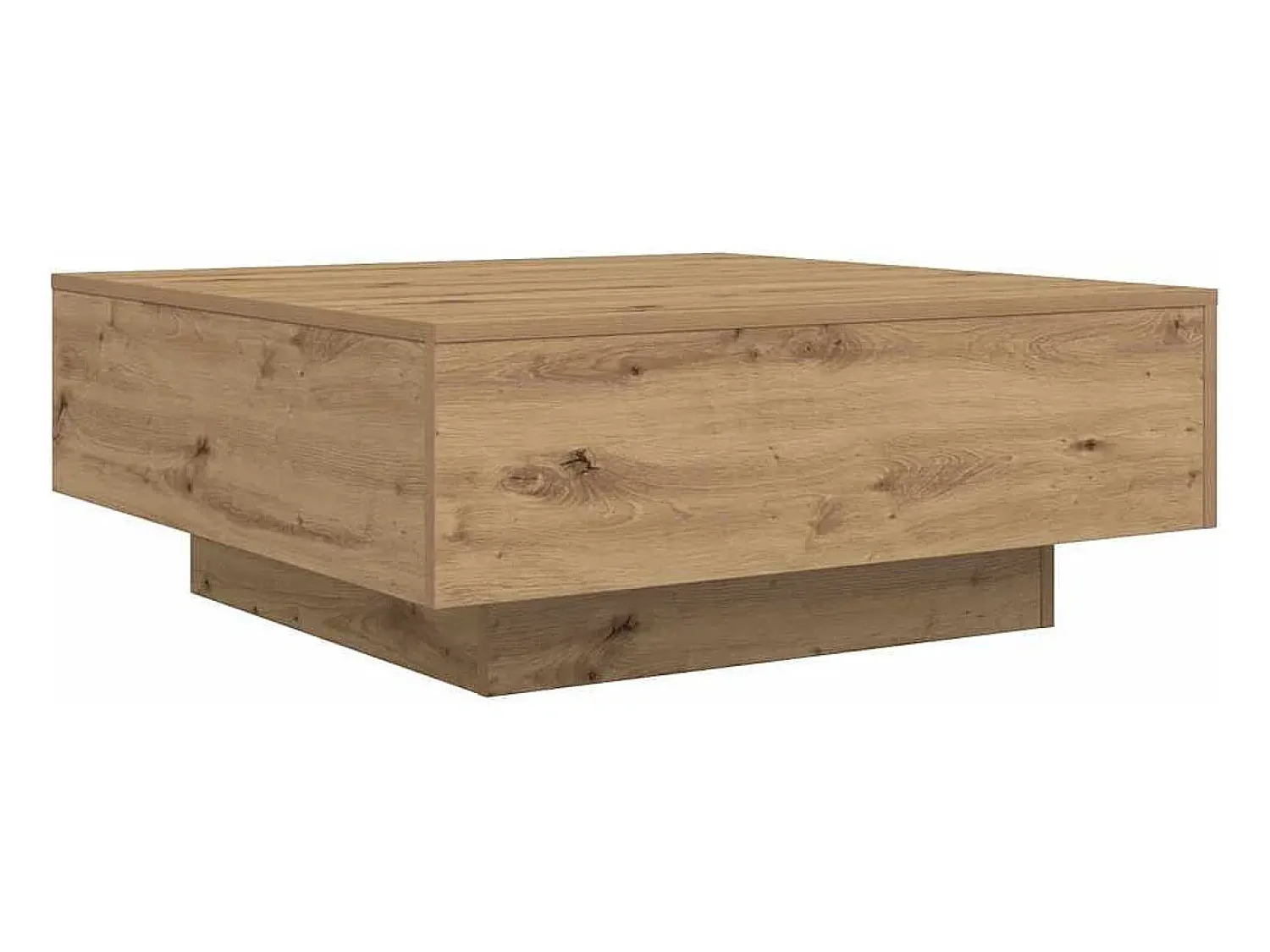 Discount Mesa de centro | Mesa de apoio carvalho artisiano 80x80x31 cm Castanho