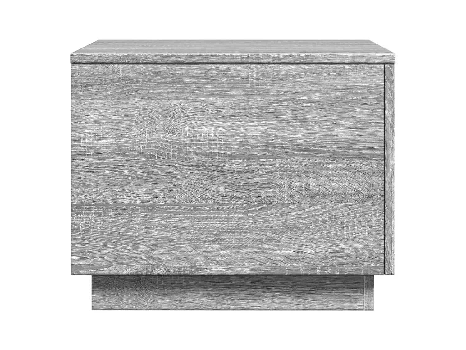 Mesa De Centro| Mesa de centro | Mesa de apoio com luzes LED 50x50x40 cm sonoma cinza-claro Cinzento