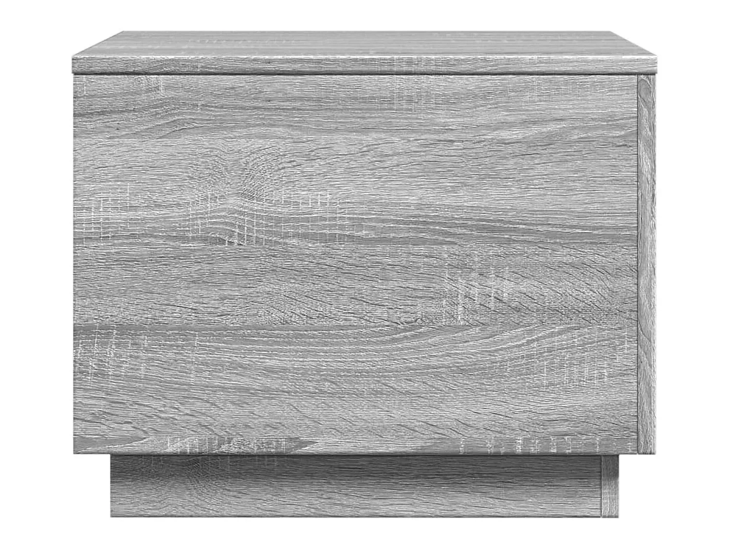 Mesa De Centro| Mesa de centro | Mesa de apoio com luzes LED 50x50x40 cm sonoma cinza-claro Cinzento