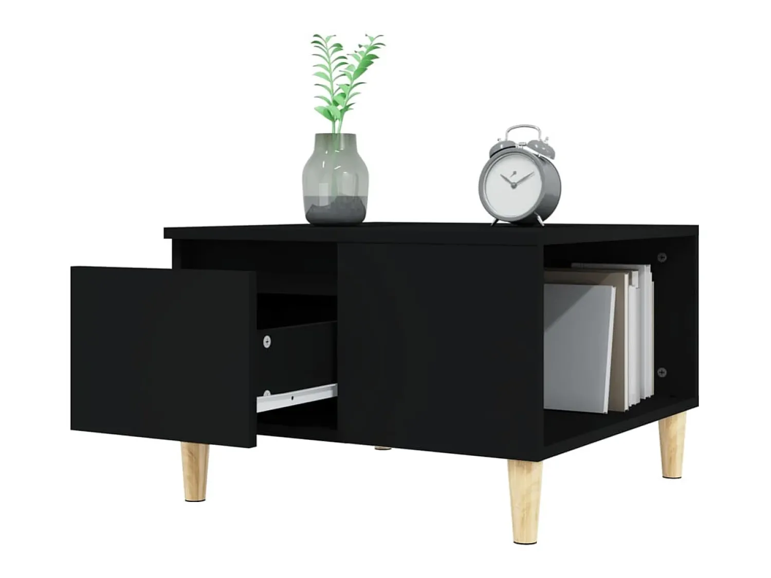 Mesa de centro | Mesa de apoio 55x55x36.5 cm derivados de madeira^ Mesa De Centro