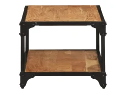 Mesa De Centro* Mesa de centro | Mesa de apoio | Mesa de café 90x45x35 cm madeira de acácia maciça Castanho