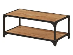 Mesa De Centro* Mesa de centro | Mesa de apoio | Mesa de café 90x45x35 cm madeira de acácia maciça Castanho