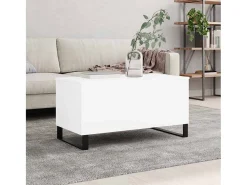 Mesa De Centro| Mesa de centro | Mesa de apoio 90x44.5x45 cm derivados de madeira Branco