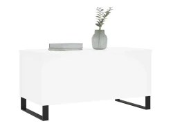 Mesa De Centro| Mesa de centro | Mesa de apoio 90x44.5x45 cm derivados de madeira Branco