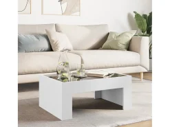 Mesa de centro | Mesa de apoio luzes LED Infinity 70x50x30 cm^ Mesa De Centro