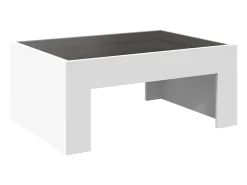 Mesa de centro | Mesa de apoio luzes LED Infinity 70x50x30 cm^ Mesa De Centro