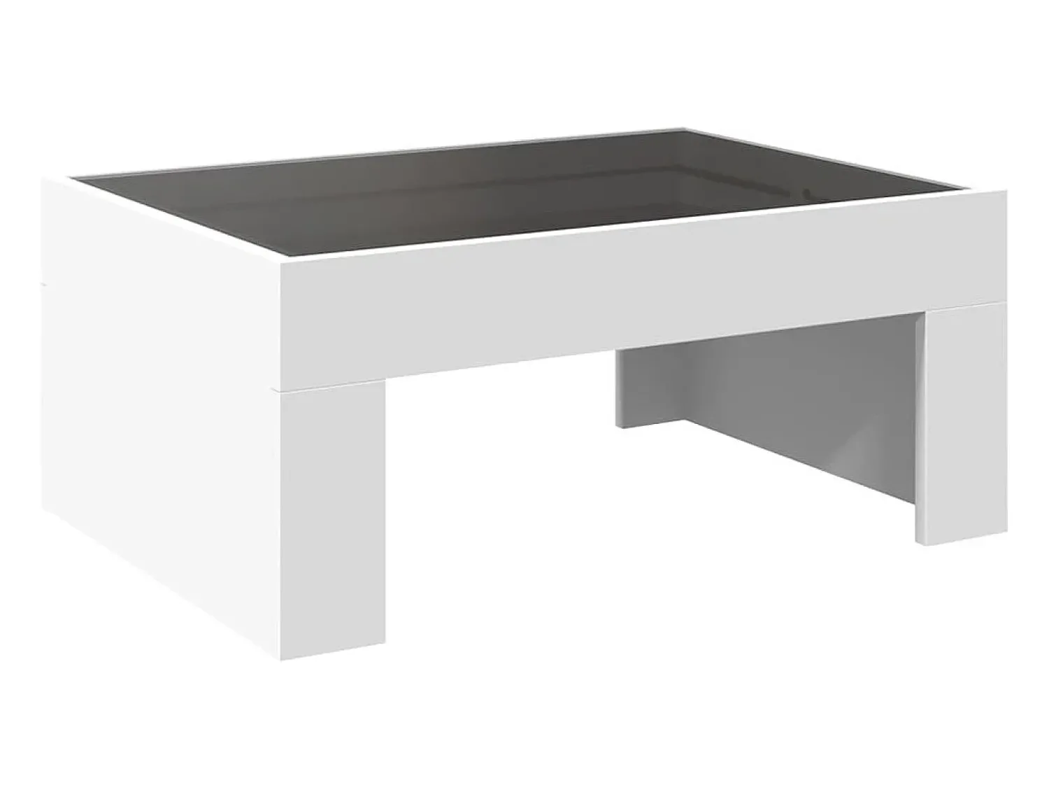 Mesa de centro | Mesa de apoio luzes LED Infinity 70x50x30 cm^ Mesa De Centro
