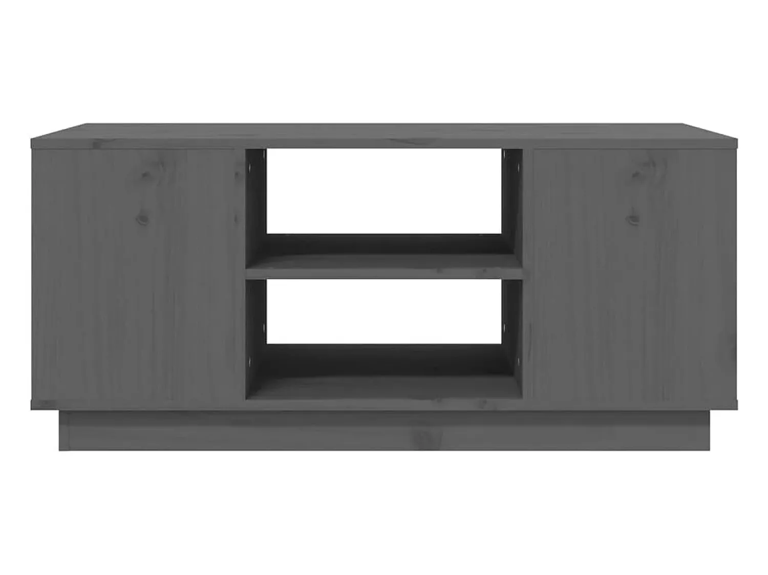 Hot Mesa de centro | Mesa de apoio 90x49x40.5 cm madeira de pinho maciça Cinzento