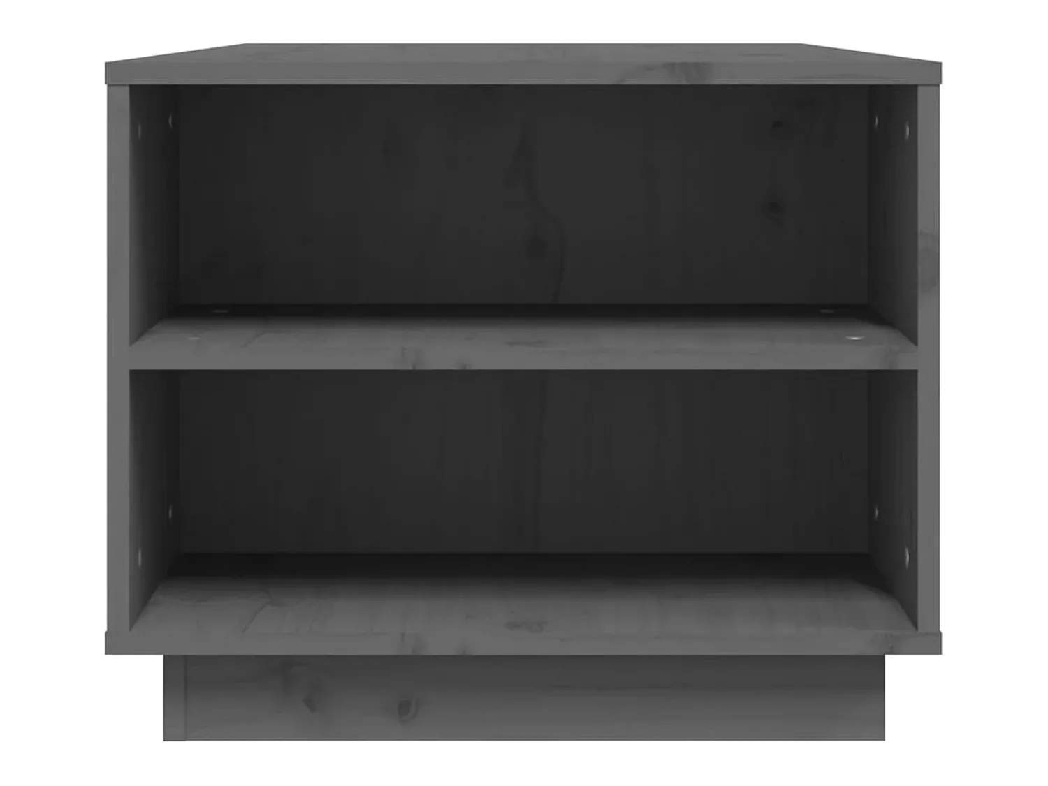 Hot Mesa de centro | Mesa de apoio 90x49x40.5 cm madeira de pinho maciça Cinzento