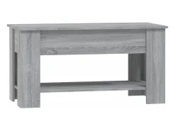 Mesa de centro | Mesa de apoio 101x49x52cm derivados de madeira sonoma^ Mesa De Centro