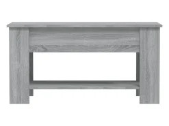 Mesa de centro | Mesa de apoio 101x49x52cm derivados de madeira sonoma^ Mesa De Centro