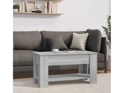 Mesa de centro | Mesa de apoio 101x49x52cm derivados de madeira sonoma^ Mesa De Centro